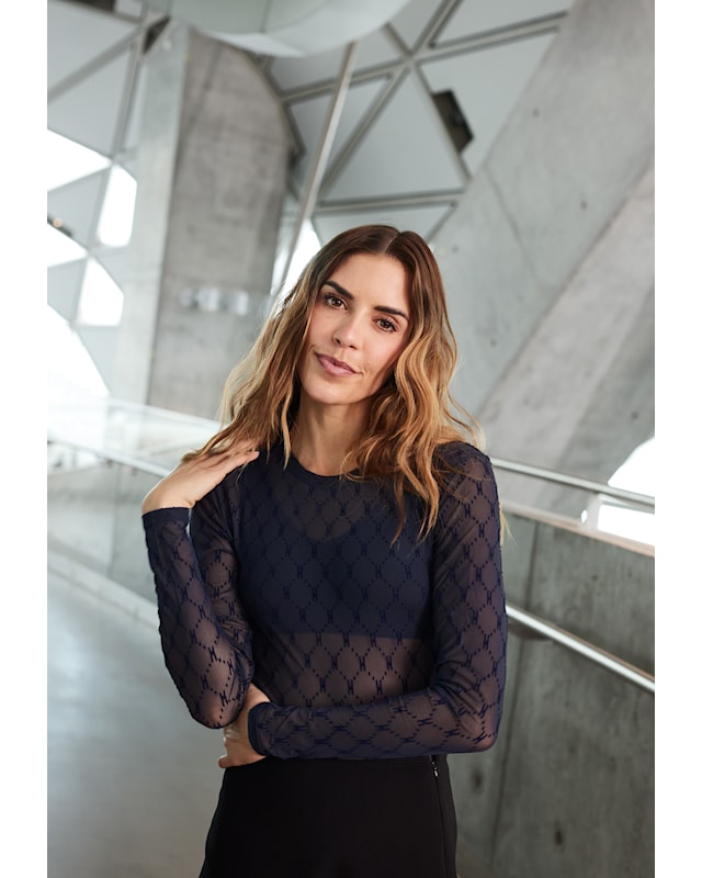 Hype The Detail Mesh Blouse (+Farver)