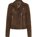 Butterfly Suede Biker Jacket