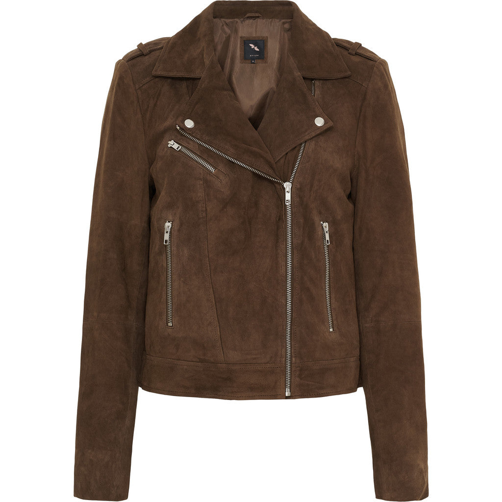 Butterfly Suede Biker Jacket