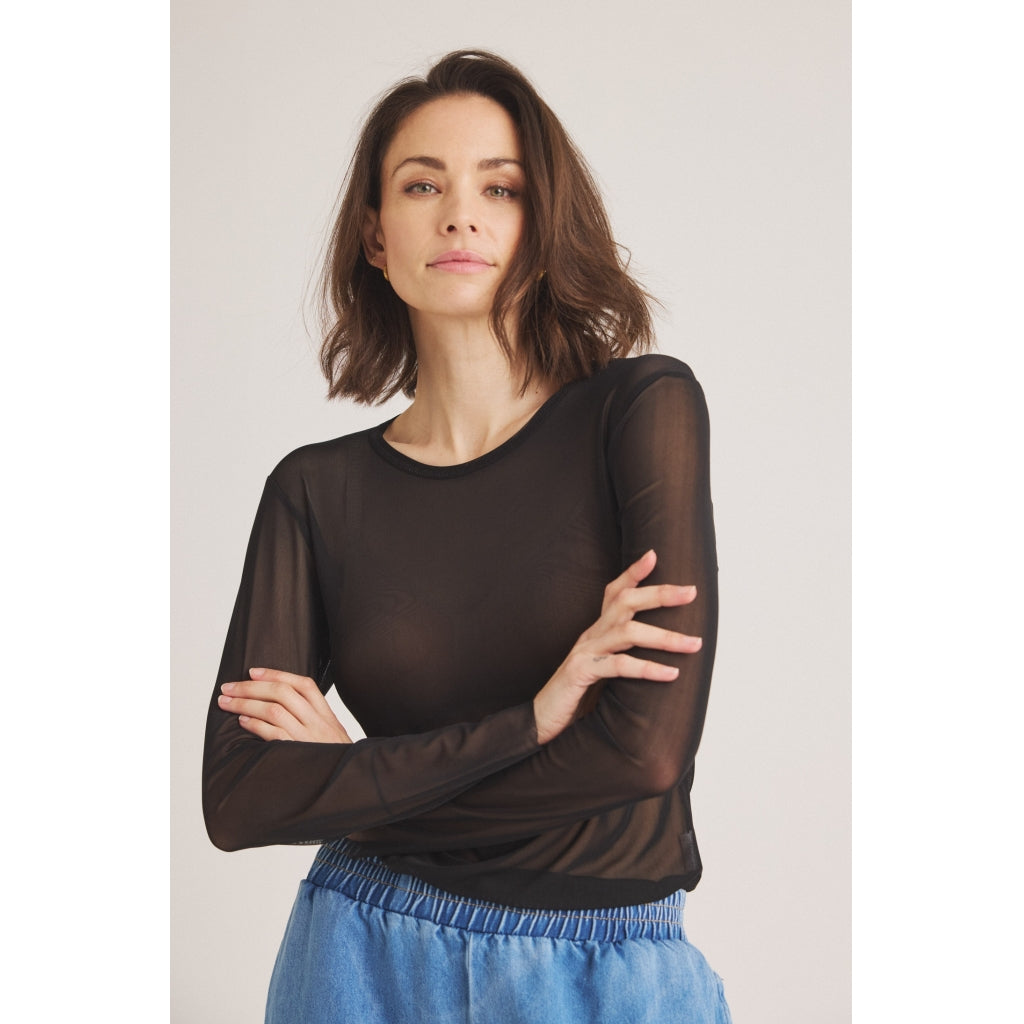 One Two Sigborg Mesh Blouse (+Farver)
