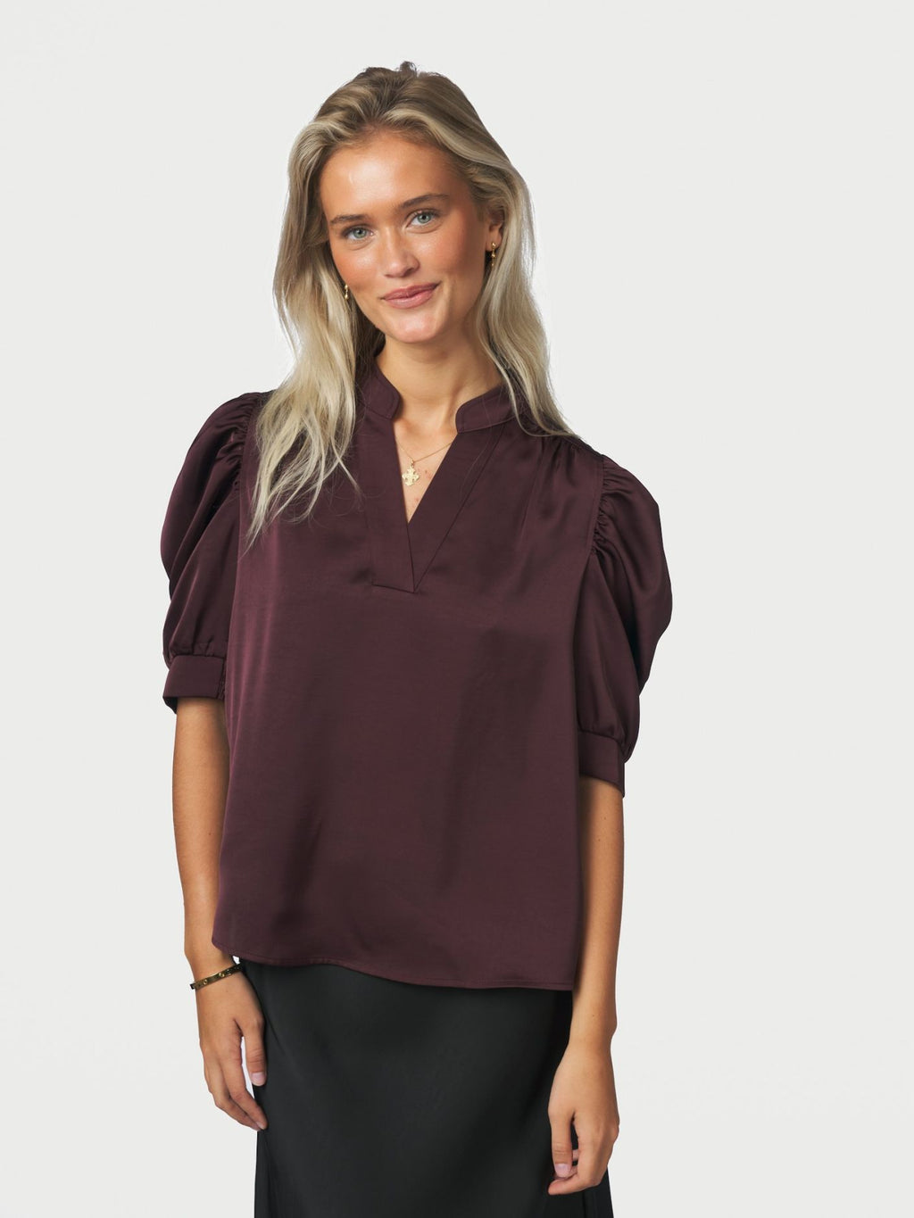 Neo Noir Roella Sateen Blouse (+Farver)