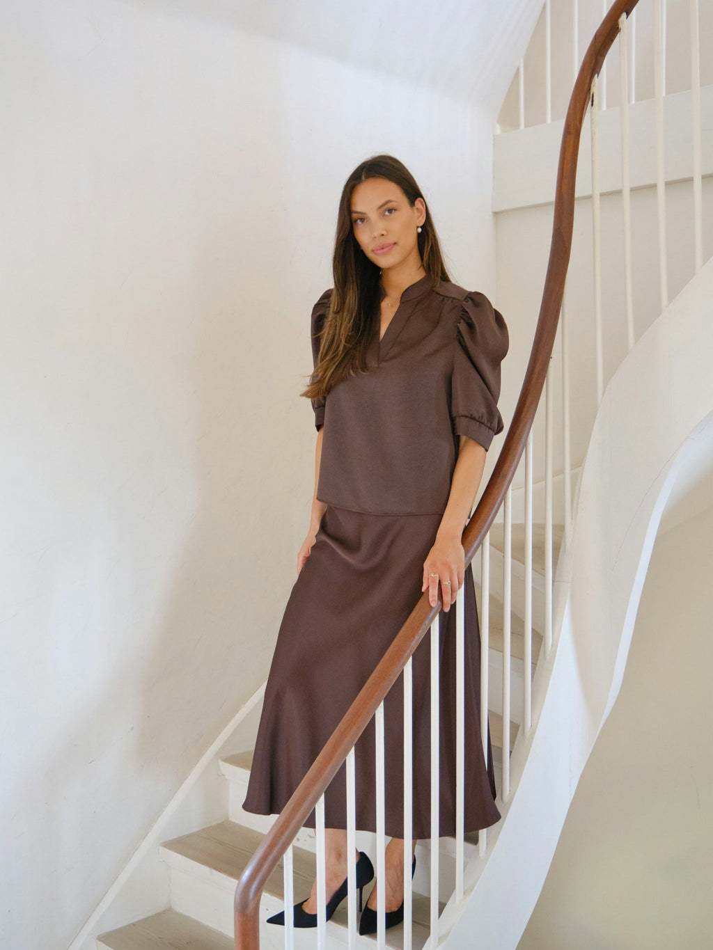 Neo Noir Roella Sateen Blouse (+Farver)