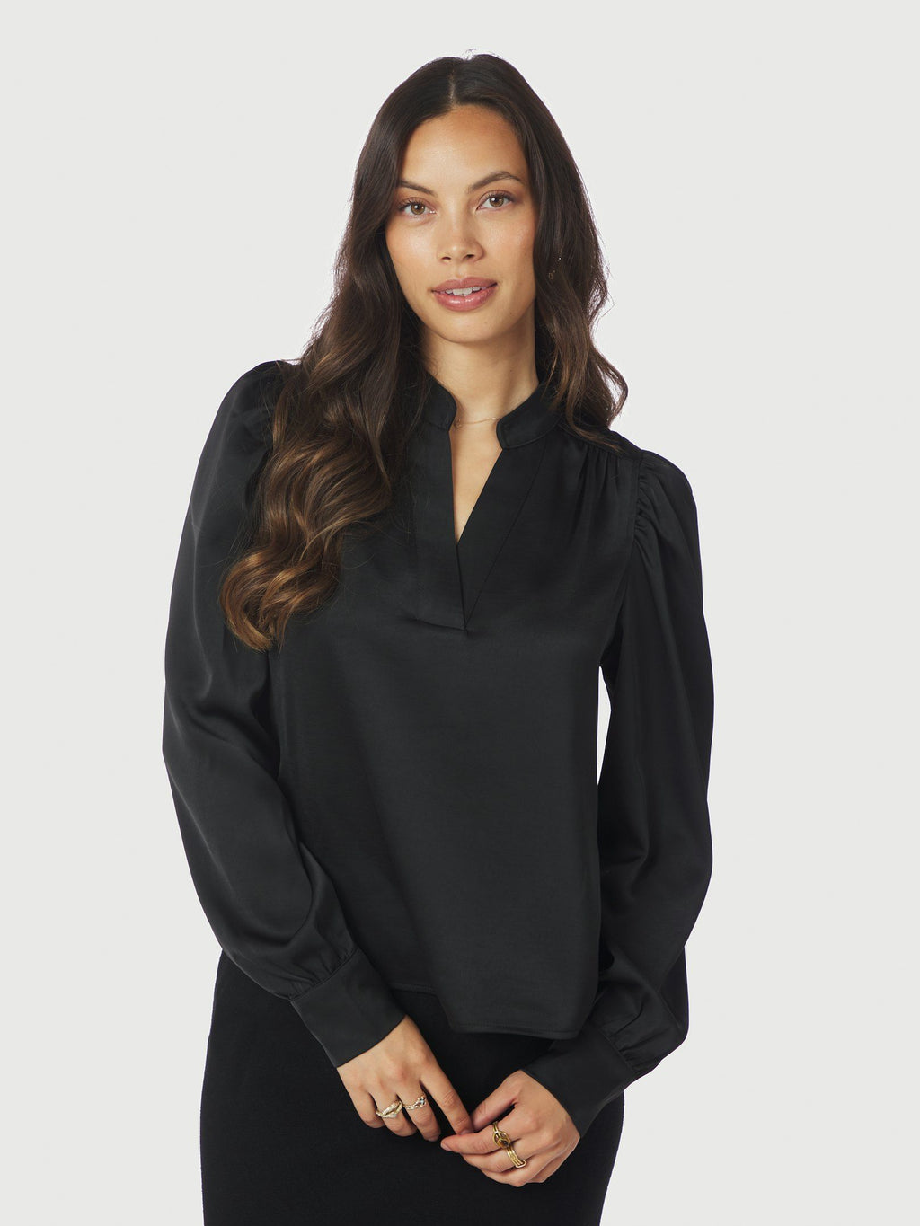Neo Noir Rosslyn Heavy Sateen Blouse(+Farver)