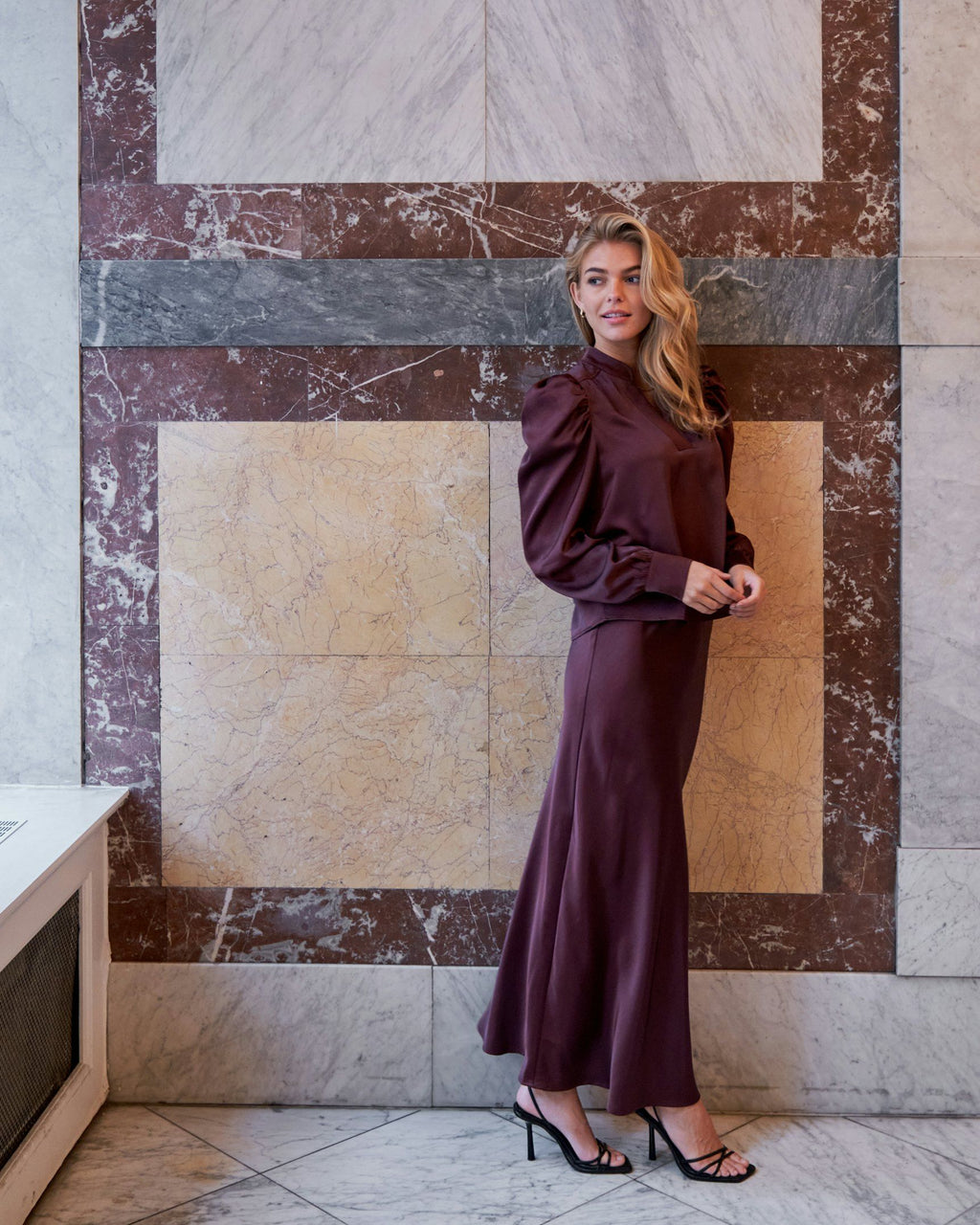 Neo Noir Rosslyn Heavy Sateen Blouse(+Farver)