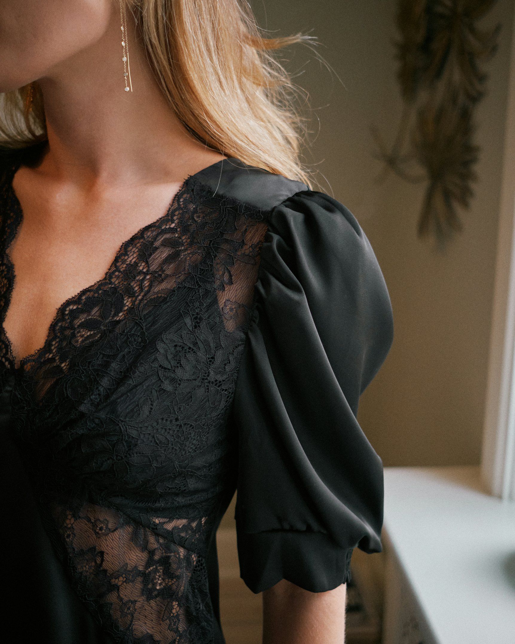 Neo Noir Ambrosi Lace Blouse