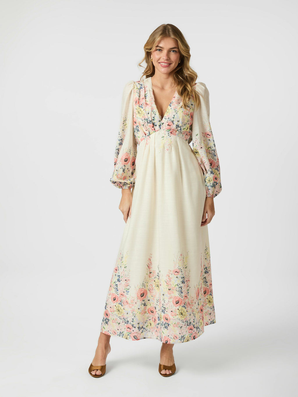 Neo Noir Silfi Flower Print Dress (+Farver)