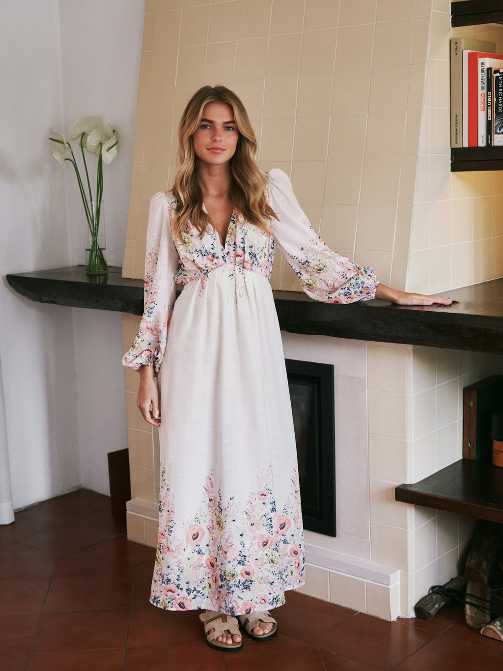 Neo Noir Silfi Flower Print Dress (+Farver)