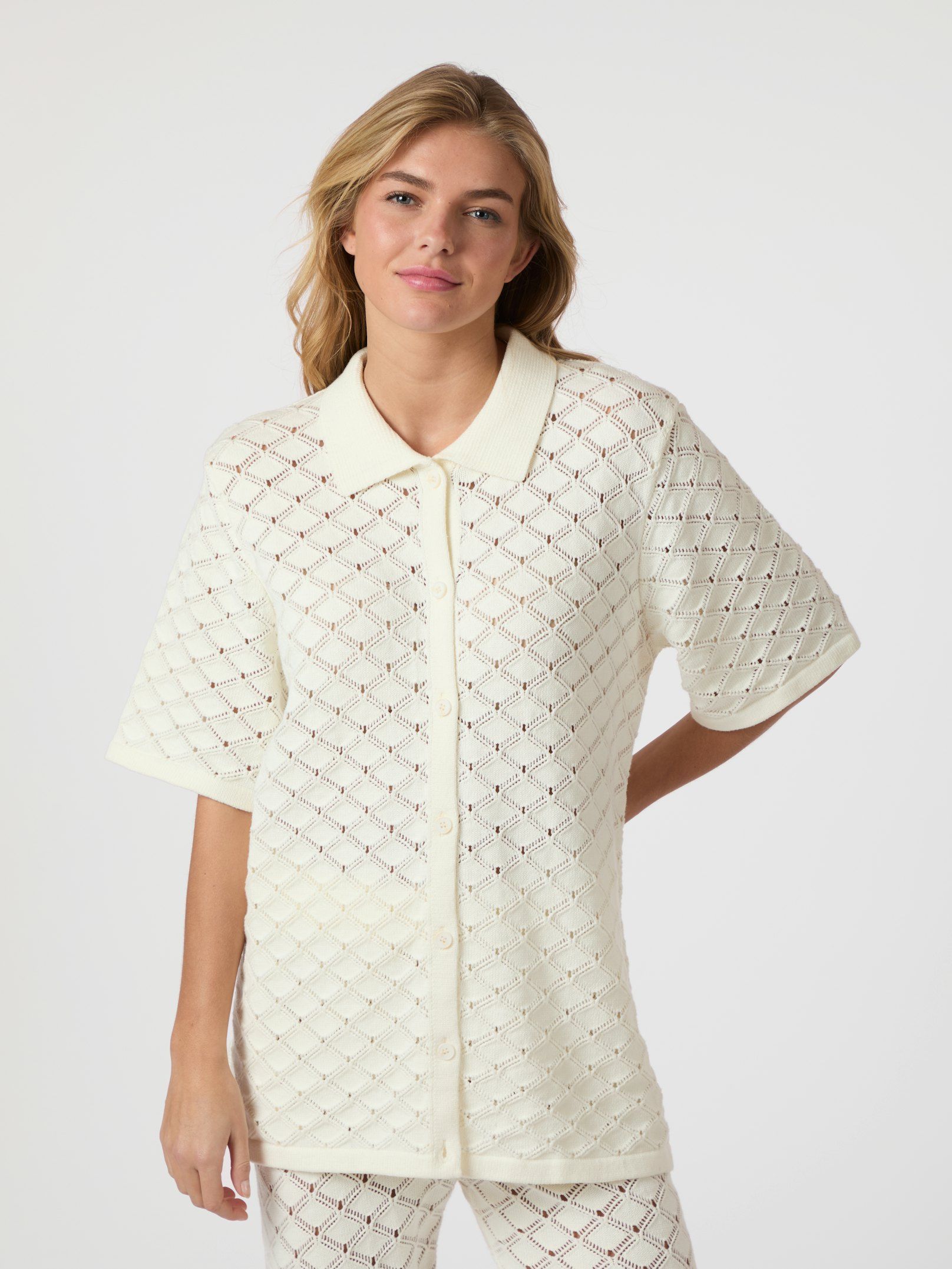 Neo Noir Sette Crochet Blouse