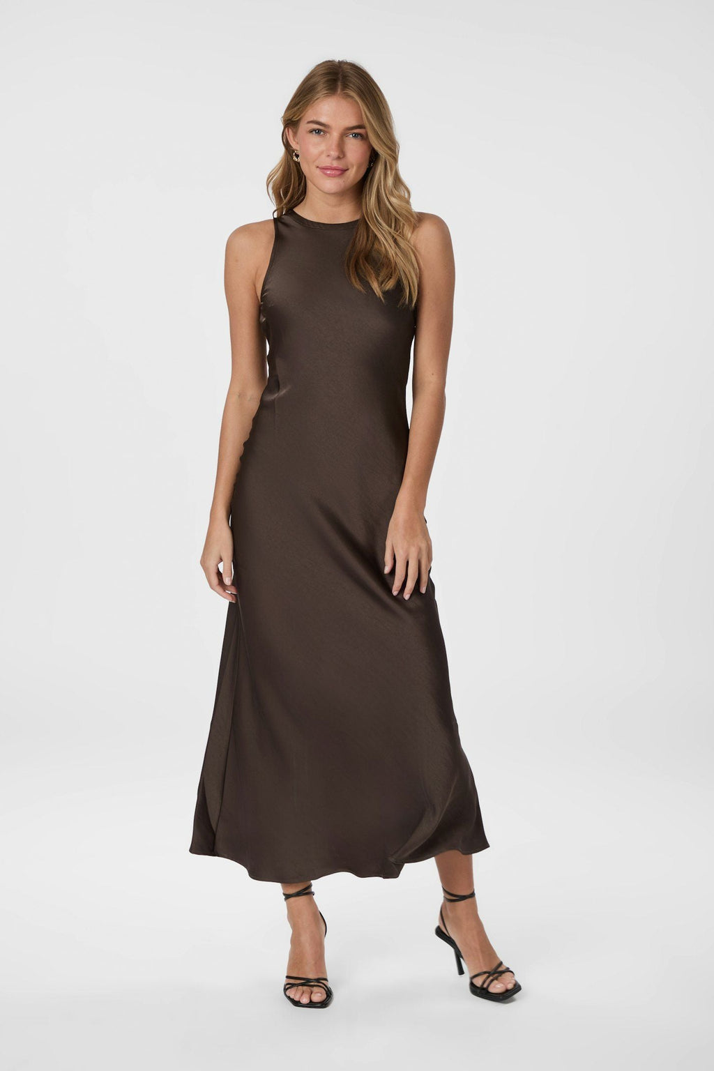 Neo Noir Celinie Sateen Dress