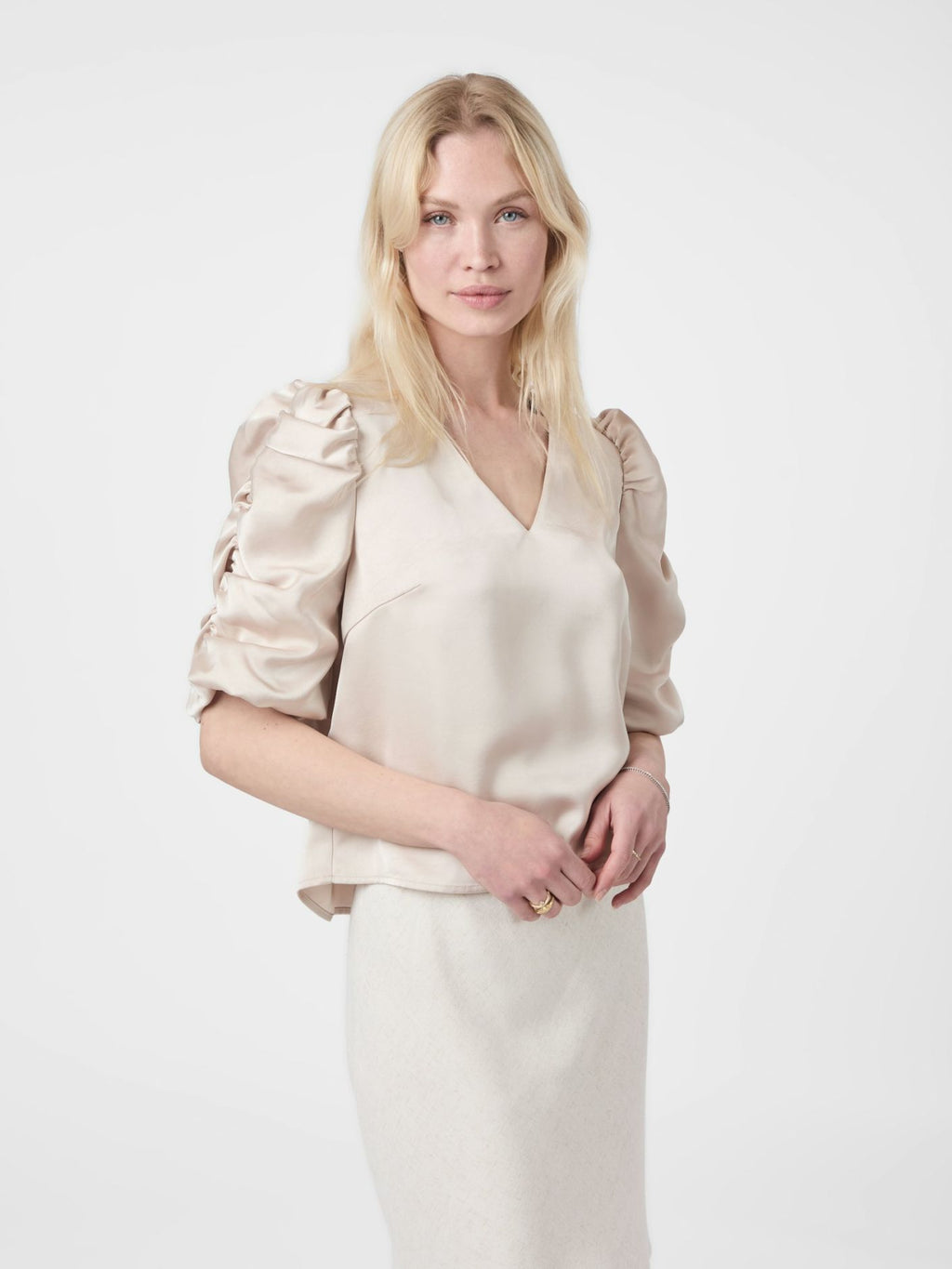 Neo Noir Elba Sateen Blouse