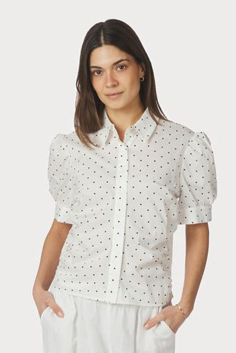Neo Noir Frannie Dot Shirt