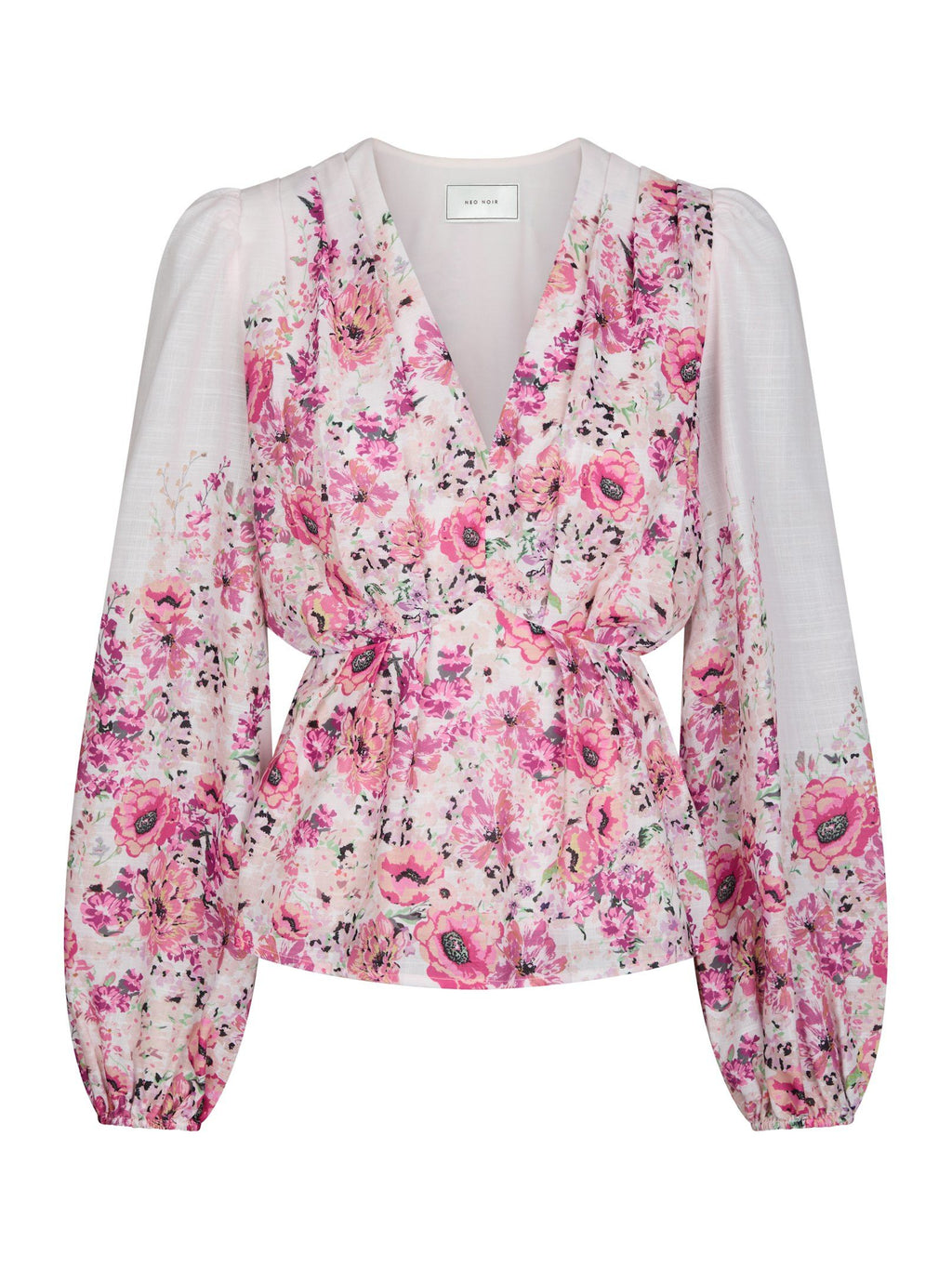 Neo Noir Fie Flower Print