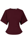 Neo Noir Miriel Drape Blouse