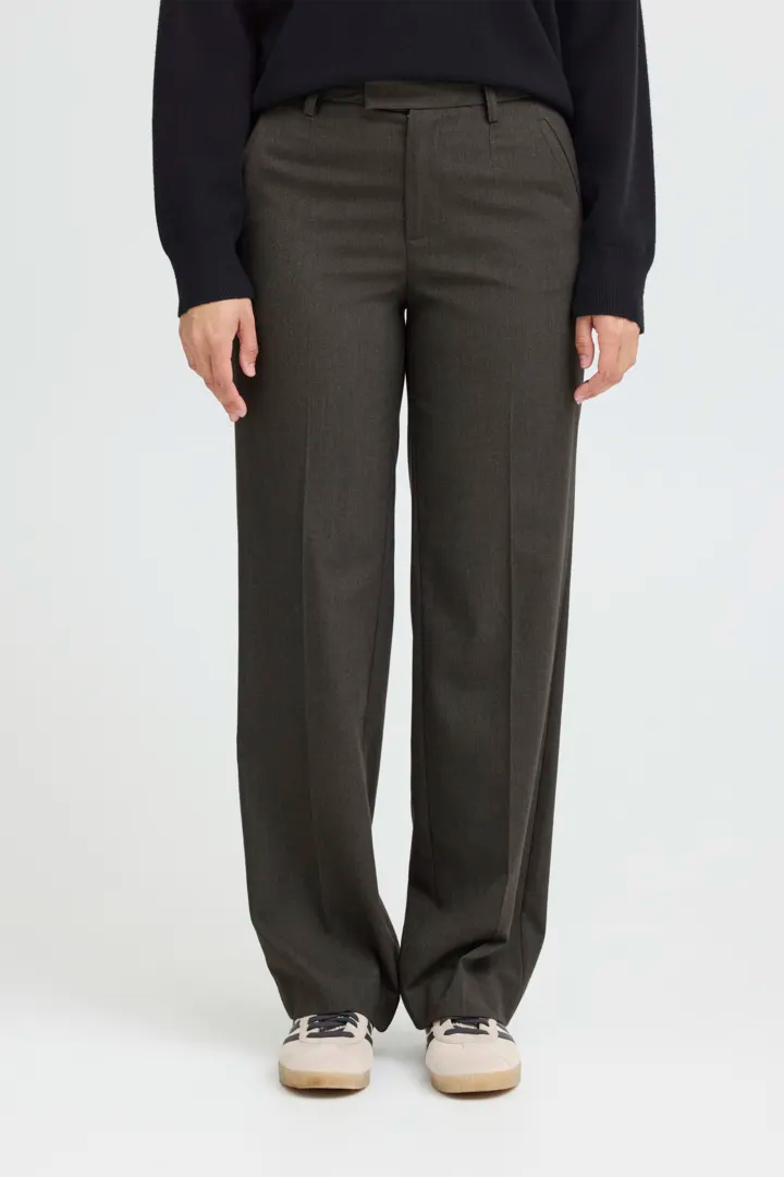 Pulz Bindy Melange Wide Pant