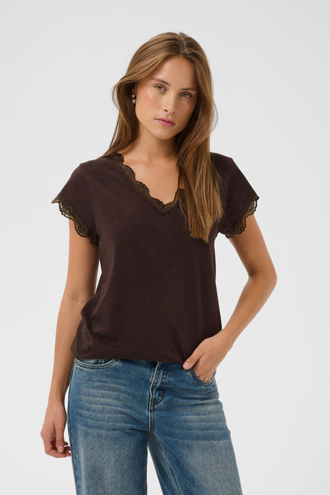 Culture Biana Lace T-Shirt (+Farver)