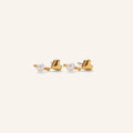 Pernille Corydon White Adore Earsticks