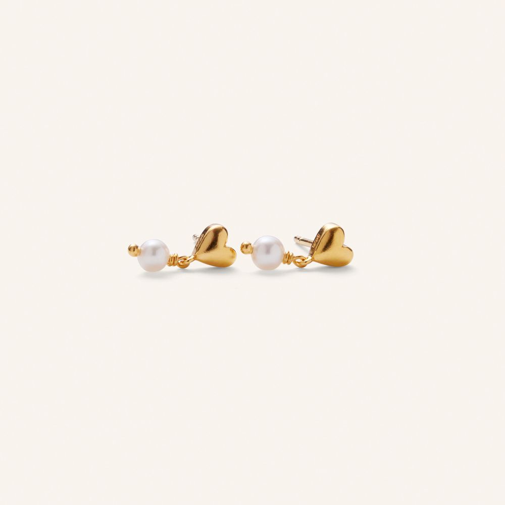 Pernille Corydon White Adore Earsticks