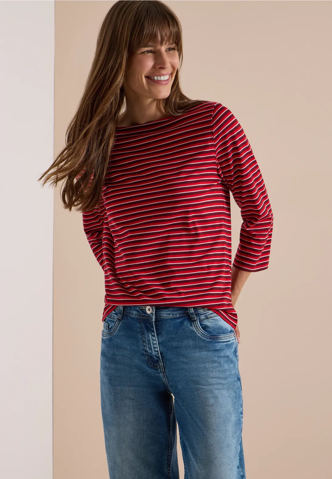 Cecil Tos Striped Boatneck