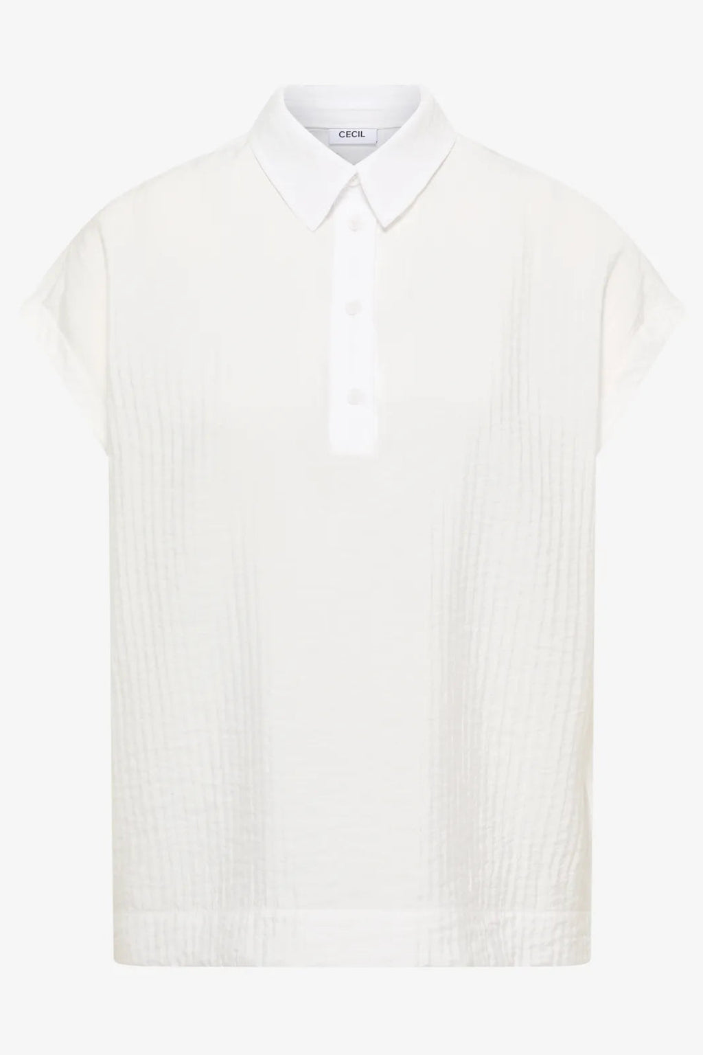 Cecil Solid Collar Blouse