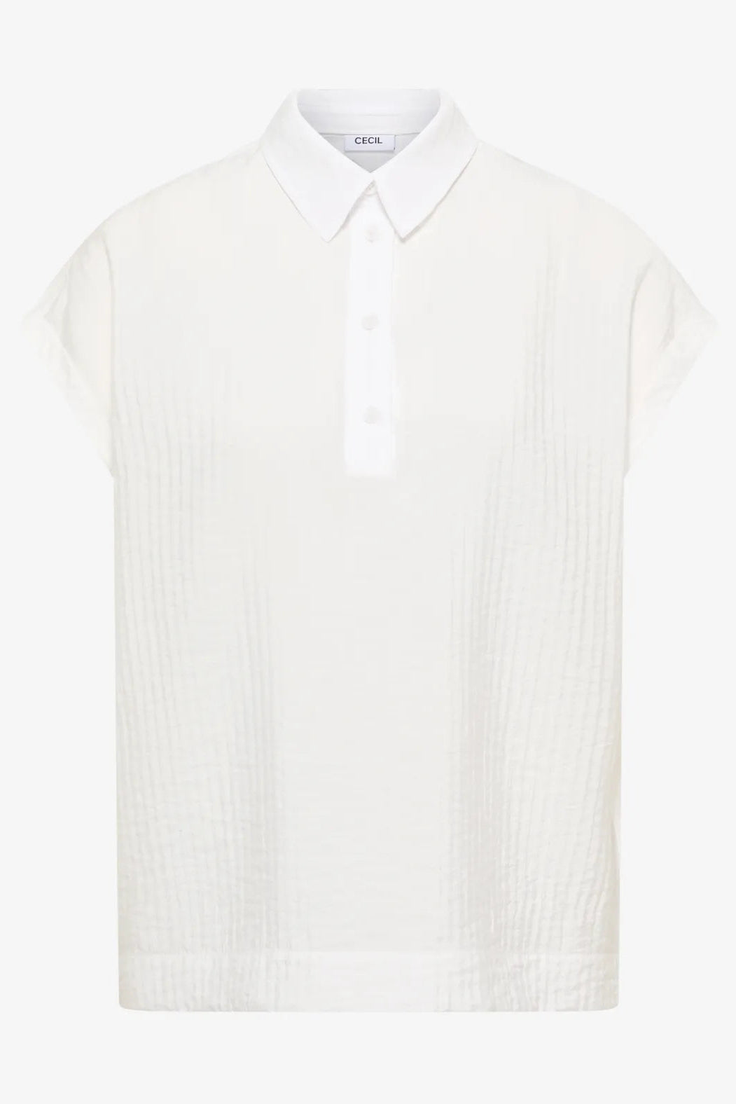 Cecil Solid Collar Blouse
