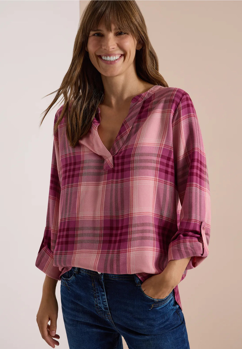 Cecil Check Blouse (+Farver)