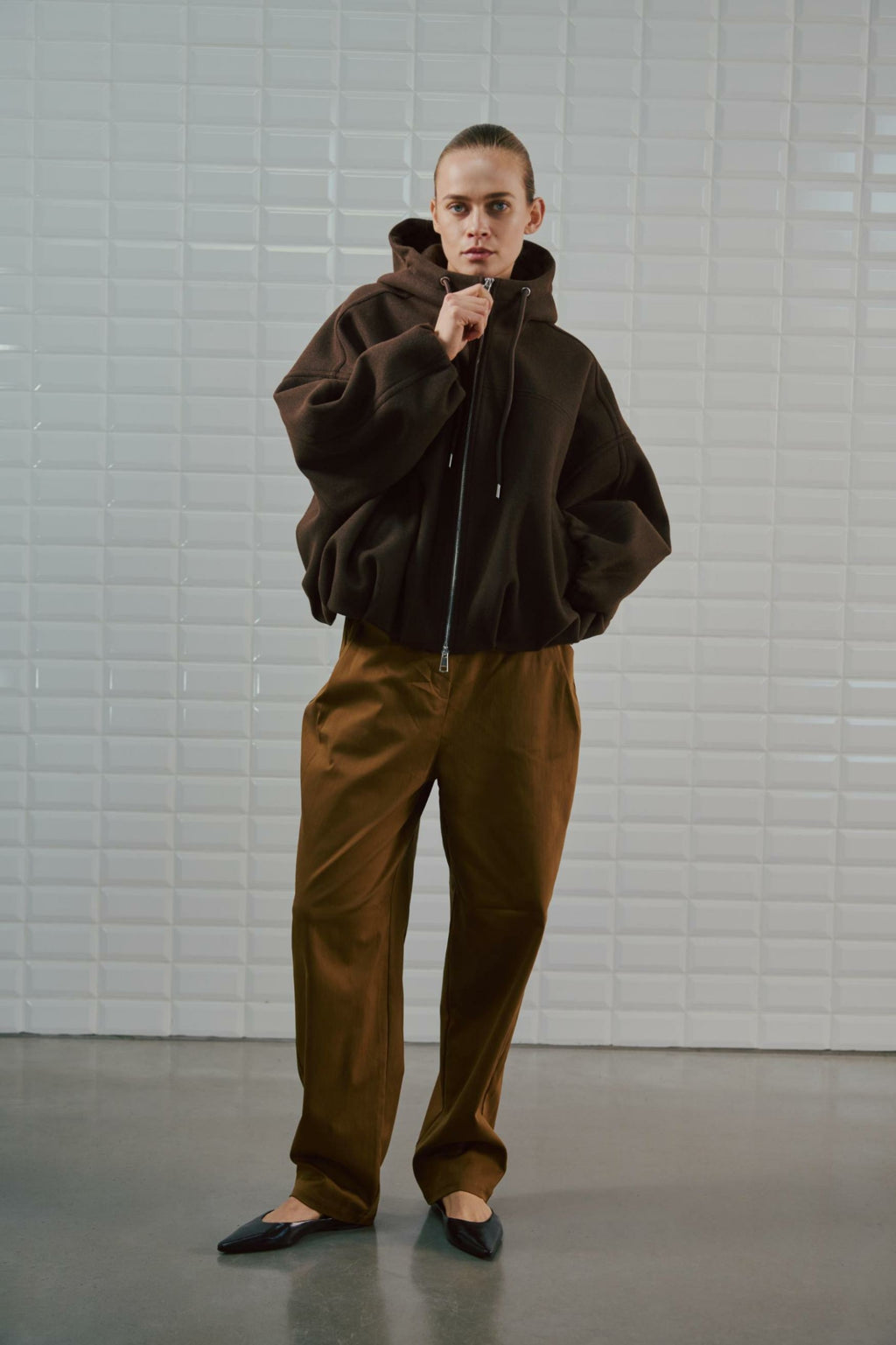 withblack Flora Hooded Jacket
