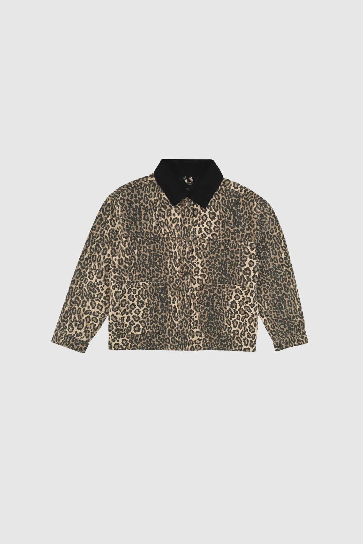 Withblack Line Leopard Jacket