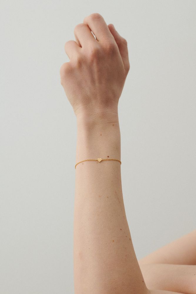 Pernille Corydon Heart Bracelet 15-18 cm