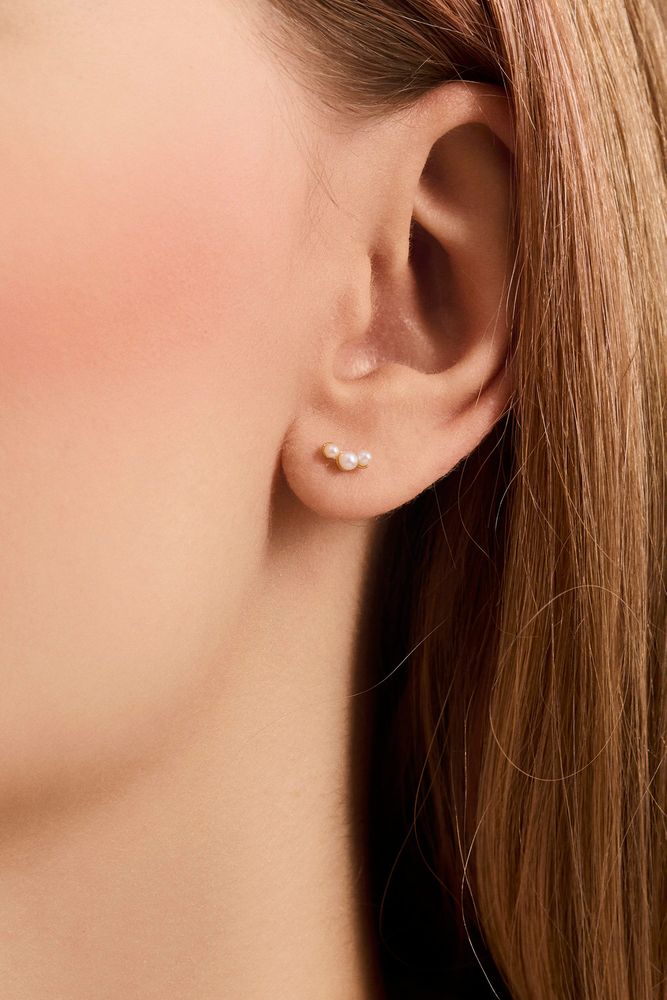 Pernille Corydon Ocean Pearl Earsticks 6mm (+Farver)