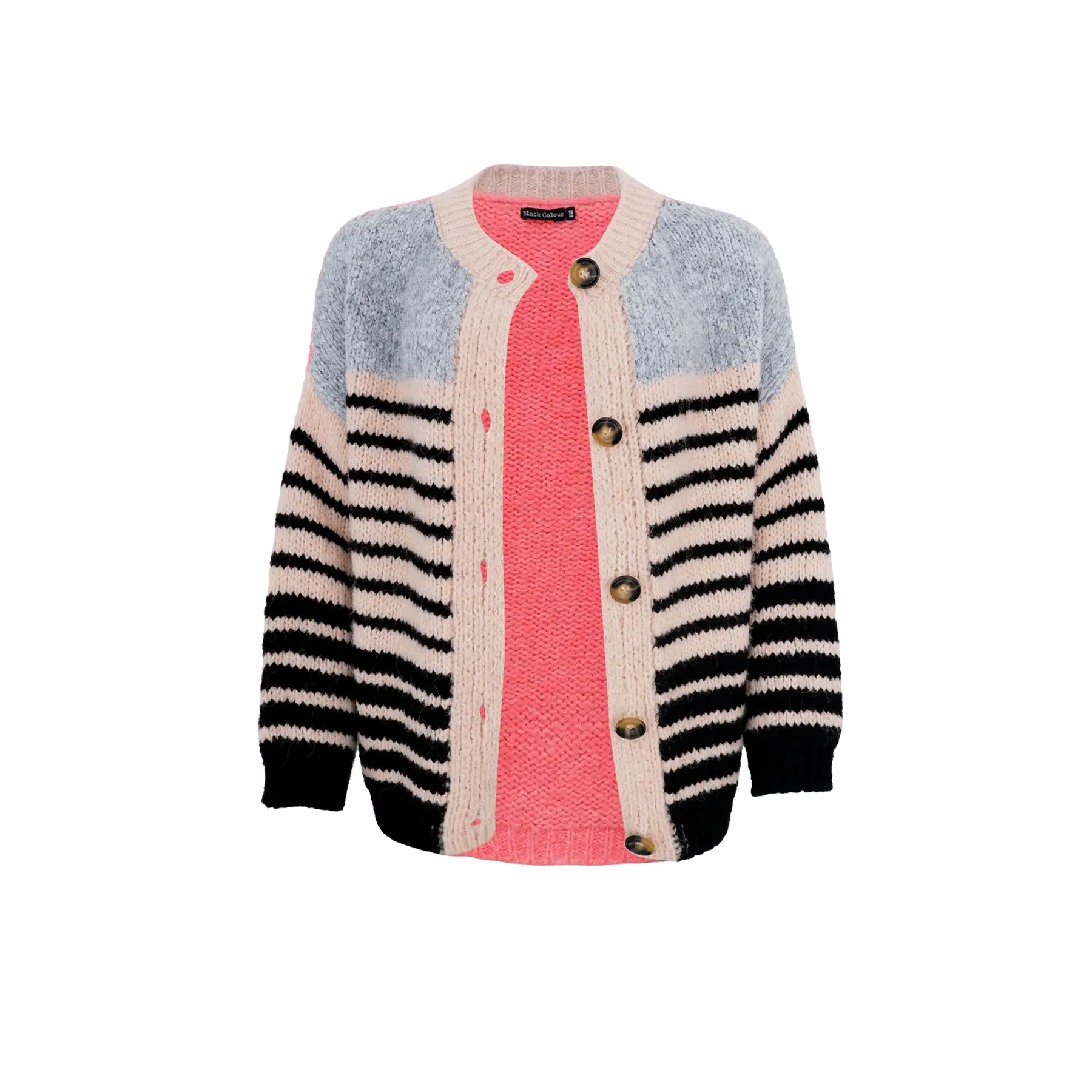 Black Colour Hilda Knit Cardigan