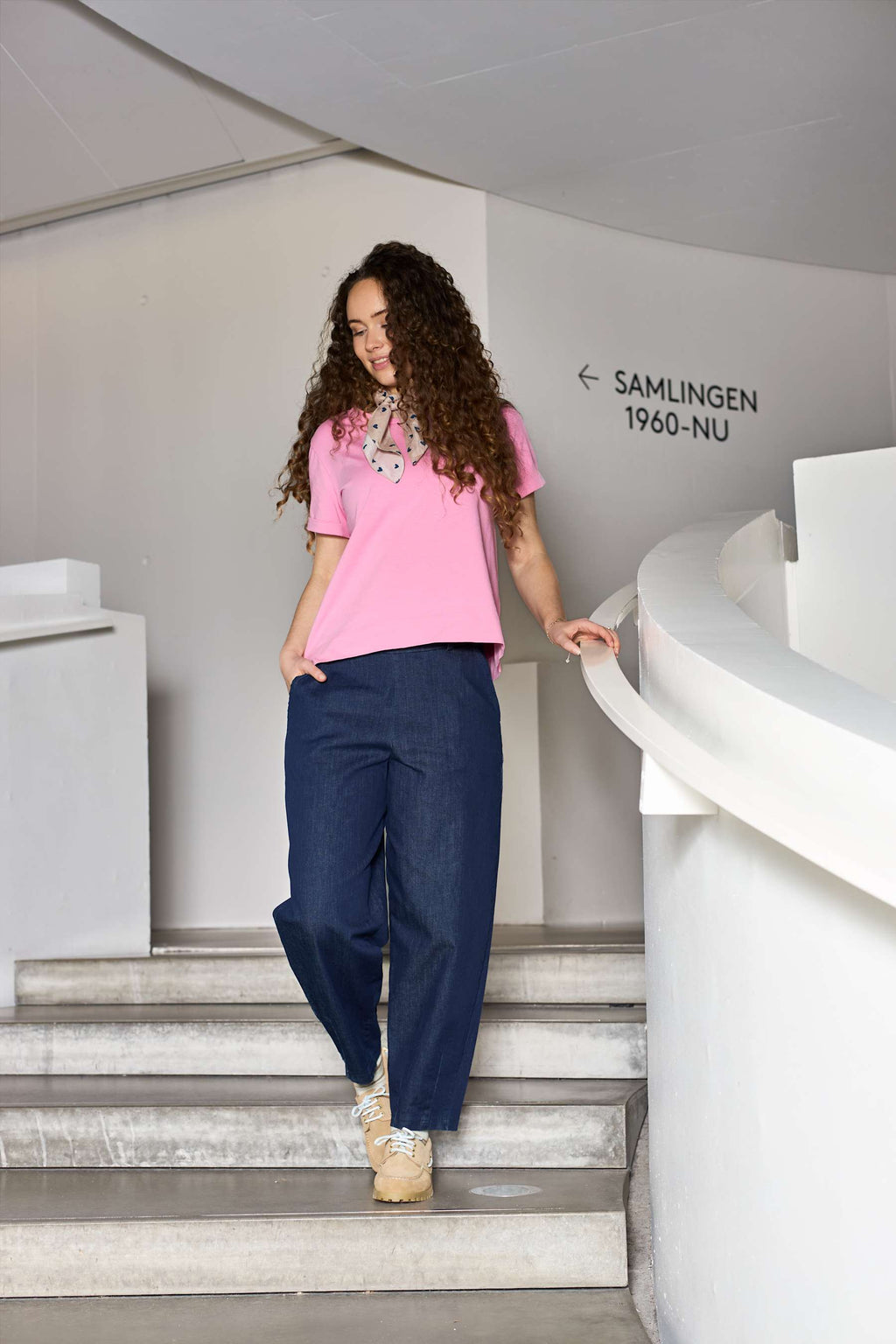 Black Colour Denim Barrel Pant (+Farver)