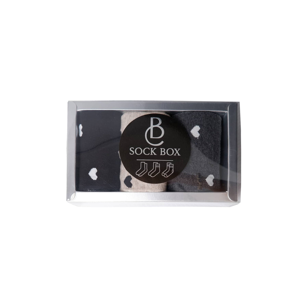 Black Colour Sock Box (+Farver)