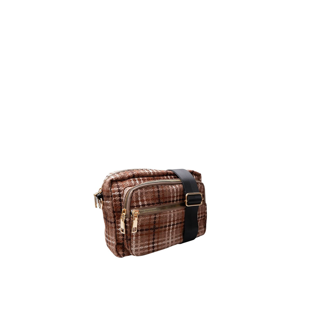 Black Colour Vanda Check Bag