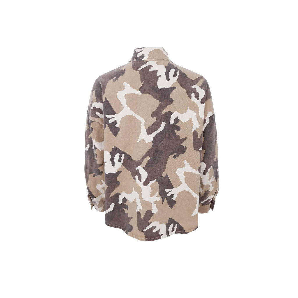 Black Colour Tess Shirt Jacket