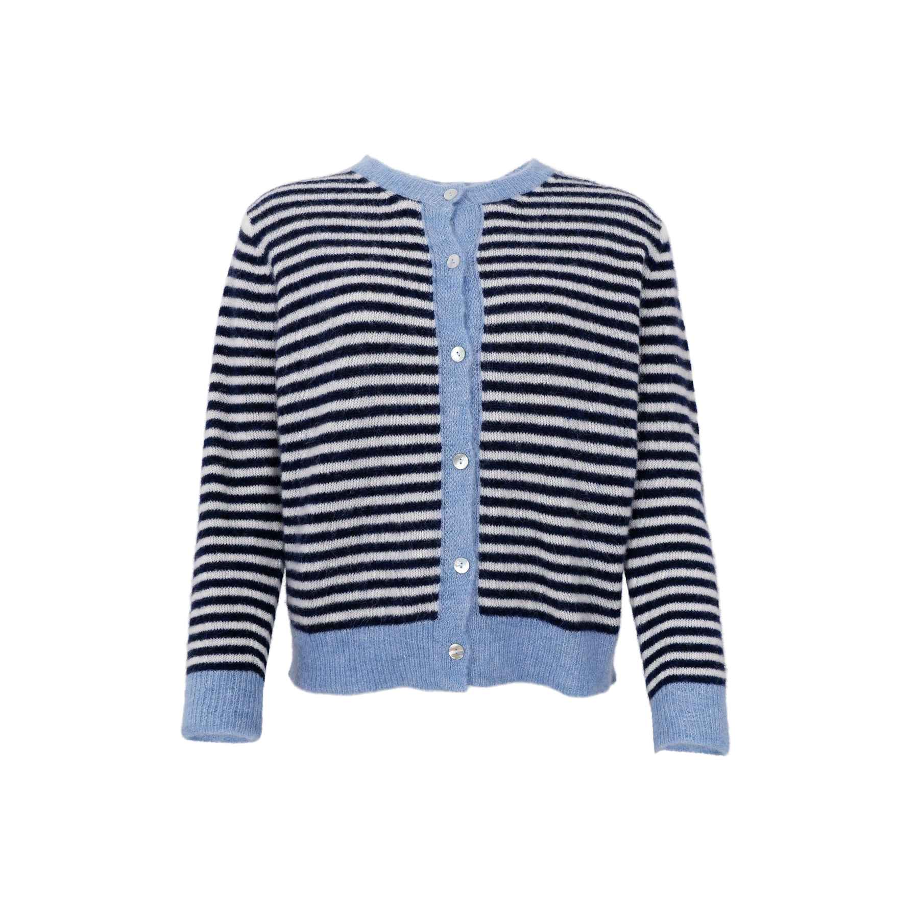 Black Colour Dell Striped Knit