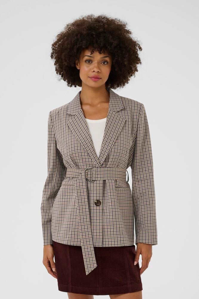 Culture Checka Belt Blazer
