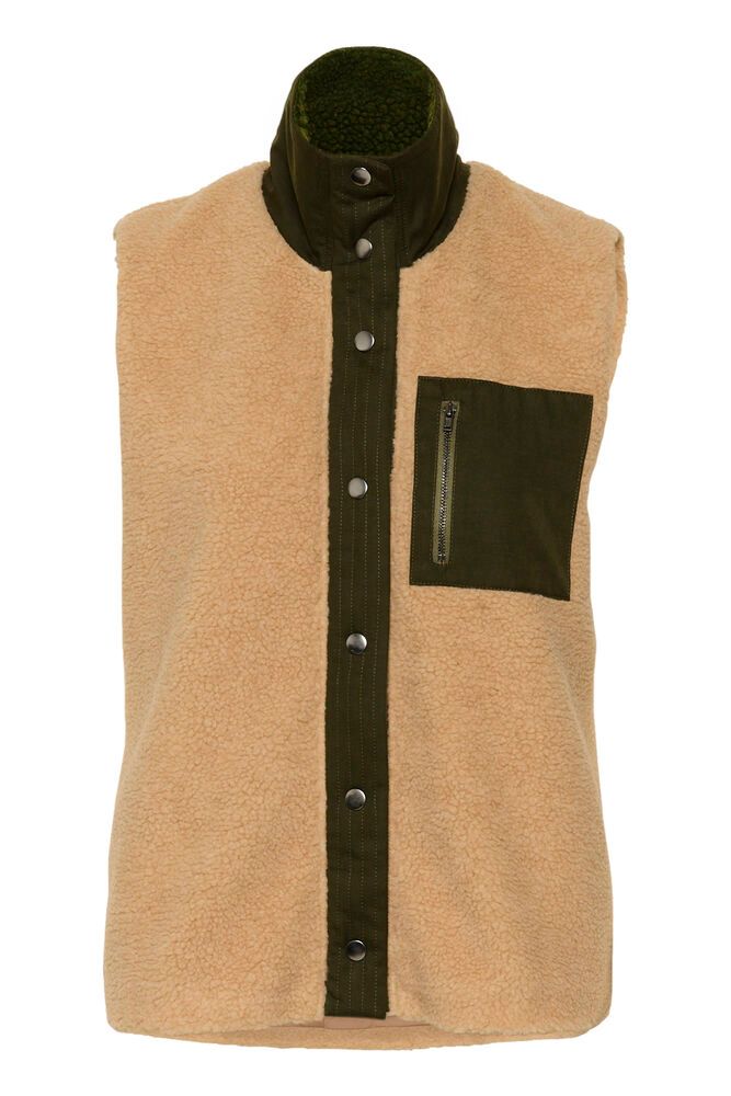 Culture Tally Teddy Fleece Vest (Farver)