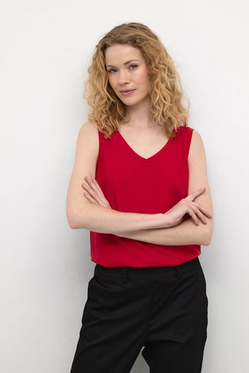 Culture Cameline VO Neck Top (+Farver)