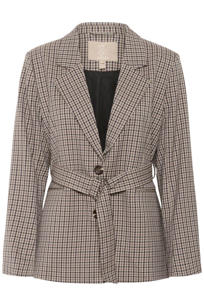 Culture Checka Belt Blazer