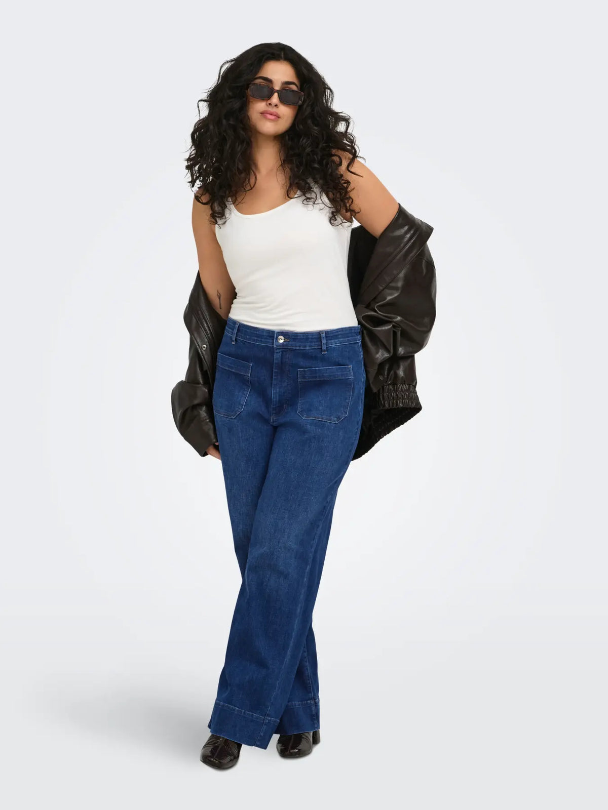 Onlycarmakoma Madison Wauw Pocket Wide Jeans