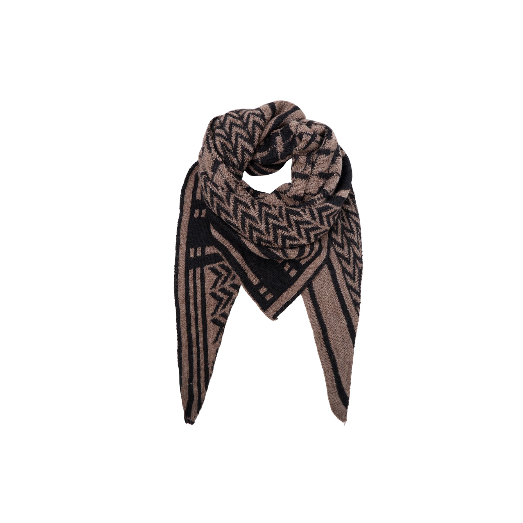 Black Colour Triangle Scarf (+Farver)