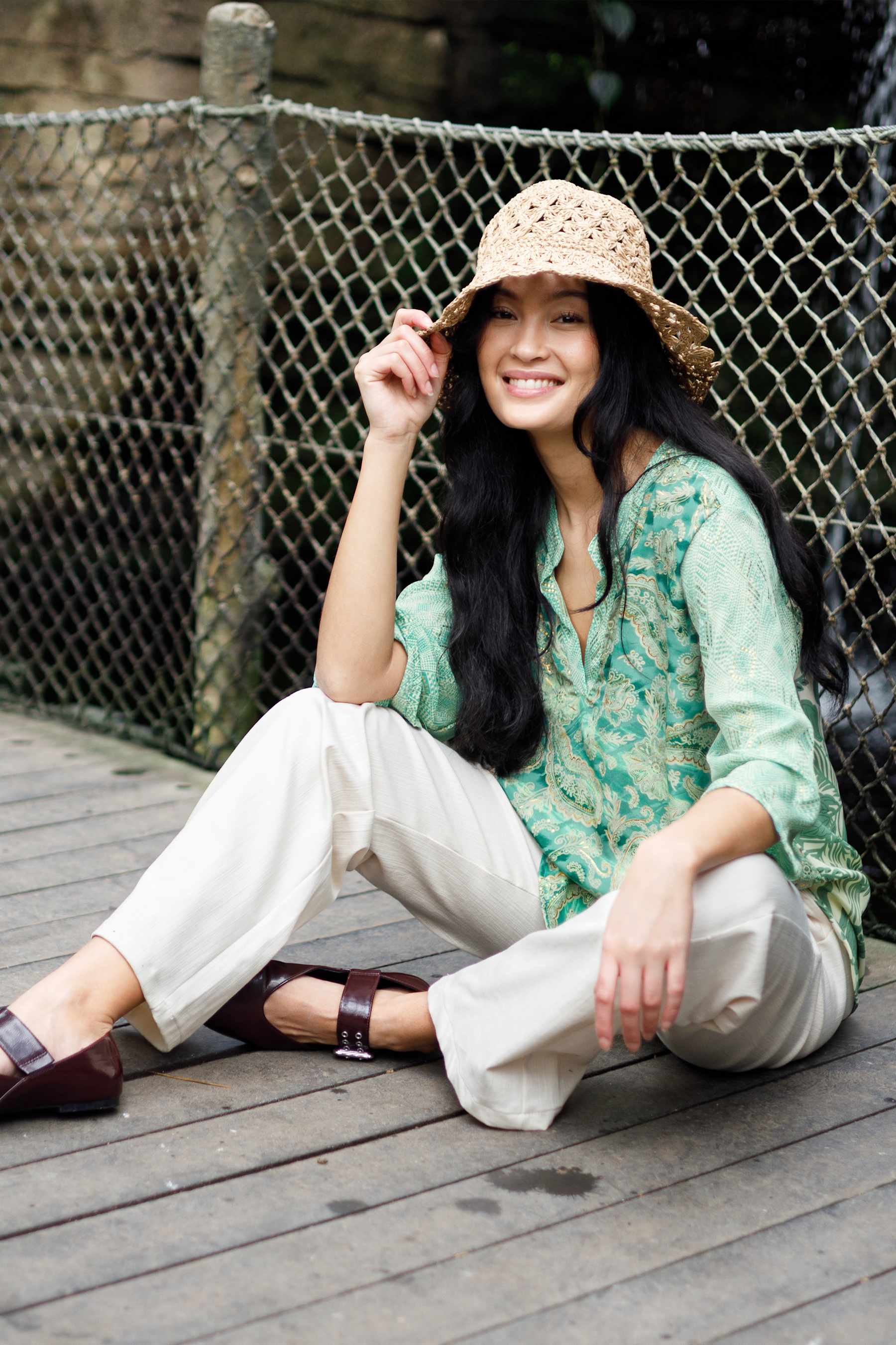 Black Colour Luna Flared Sleeve Blouse (+Farver)