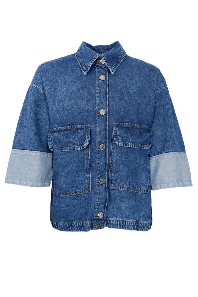 Black Colour Izzy Denim Jacket