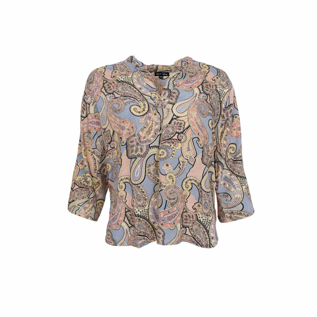 Black Colour Luna Flared Sleeve Blouse (+Farver)
