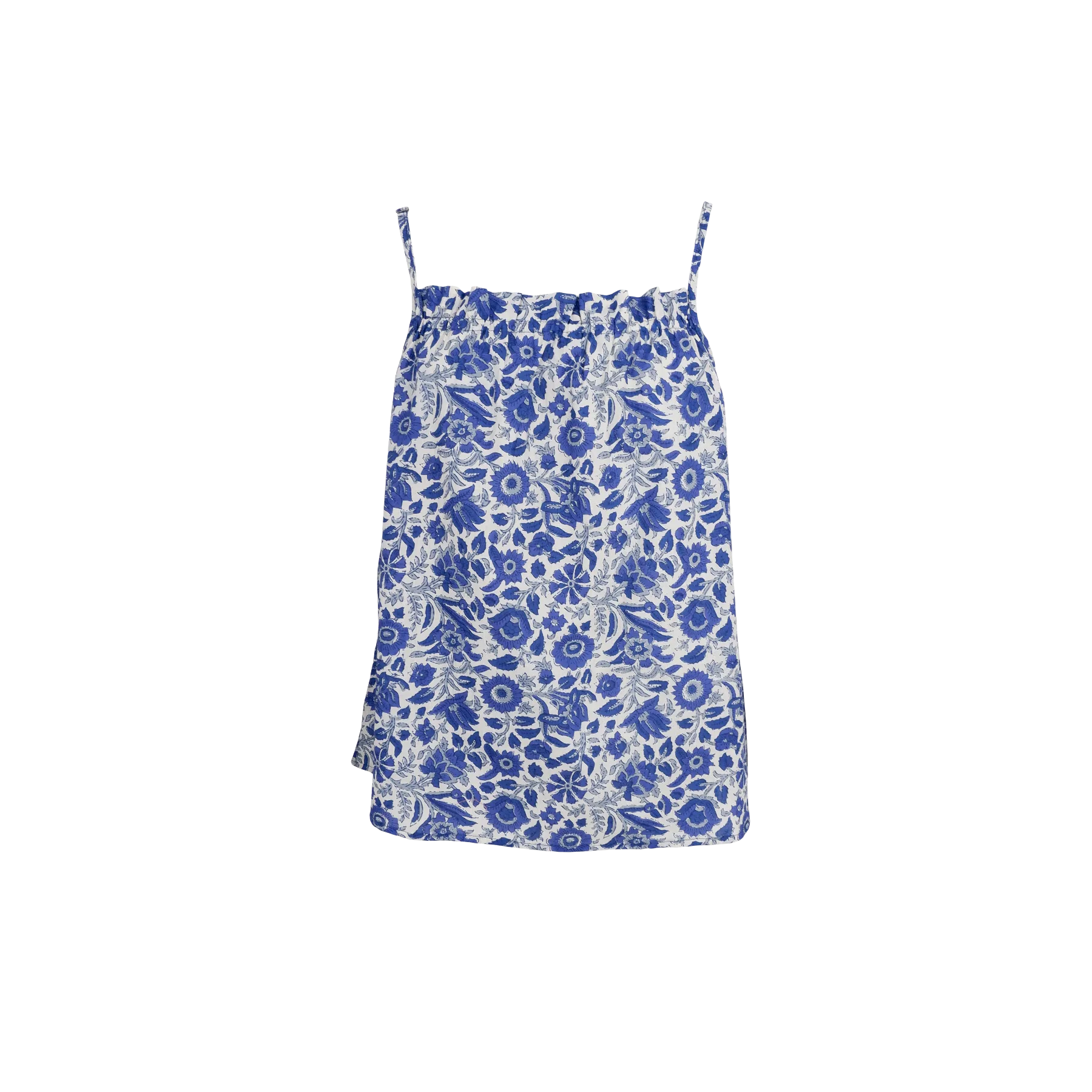 Black Colour Flora Strap Top (+Farver)