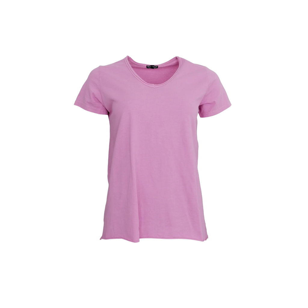 Black Colour Aida s/s V-Neck Tee (+Farver)