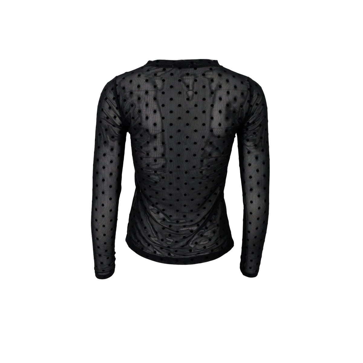 Black Colour Jennie Dot Mesh