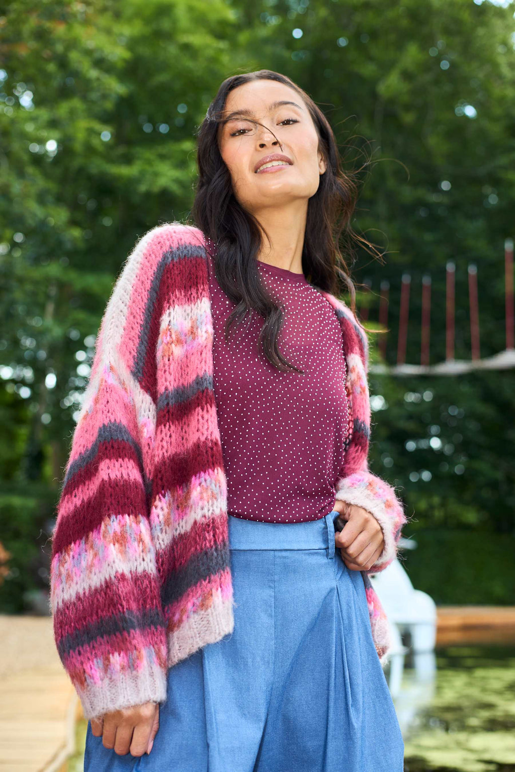 Bllack Colour Fontana Cardigan