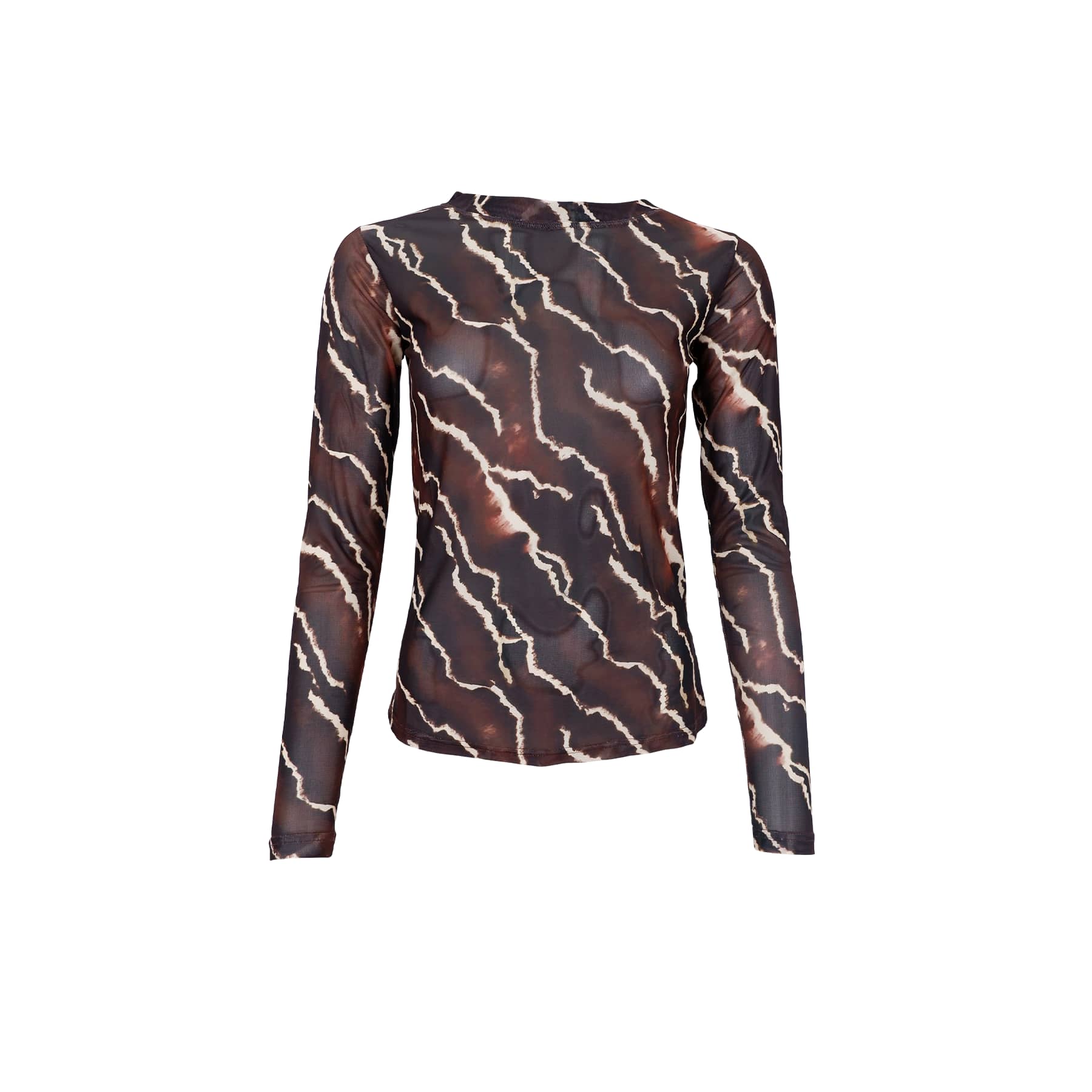 Black Colour Annie Mesh Blouse(+Farver)