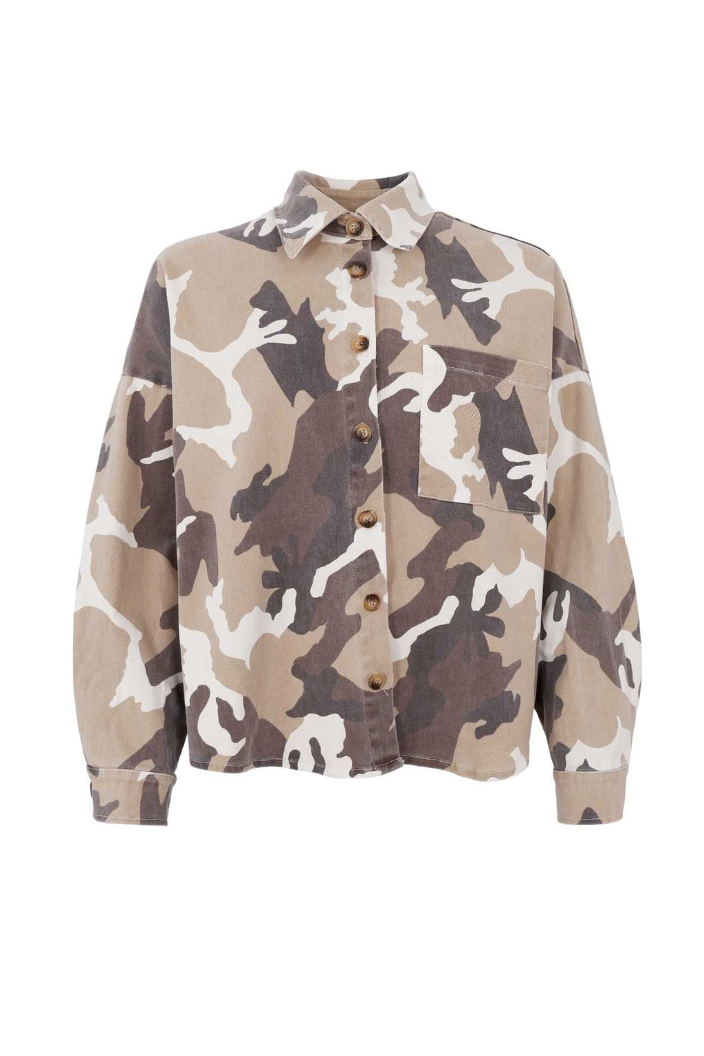 Black Colour Tess Shirt Jacket